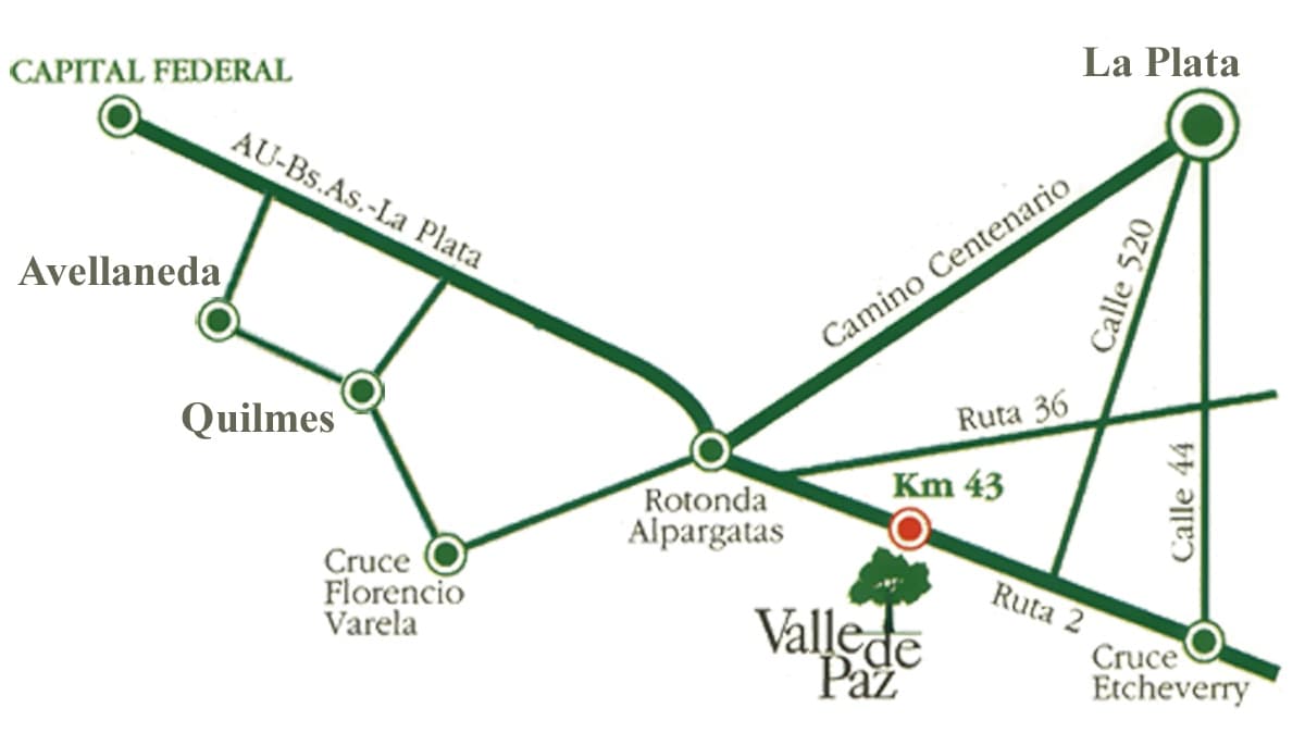 Mapa de ubicación de Valle de Paz
